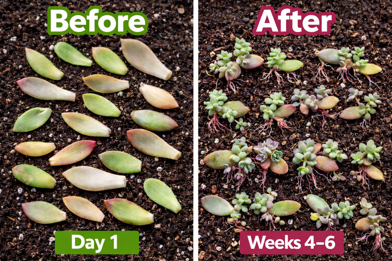 planting propagated succulent leaves Succulent Propagation Leaves (25 Pack)