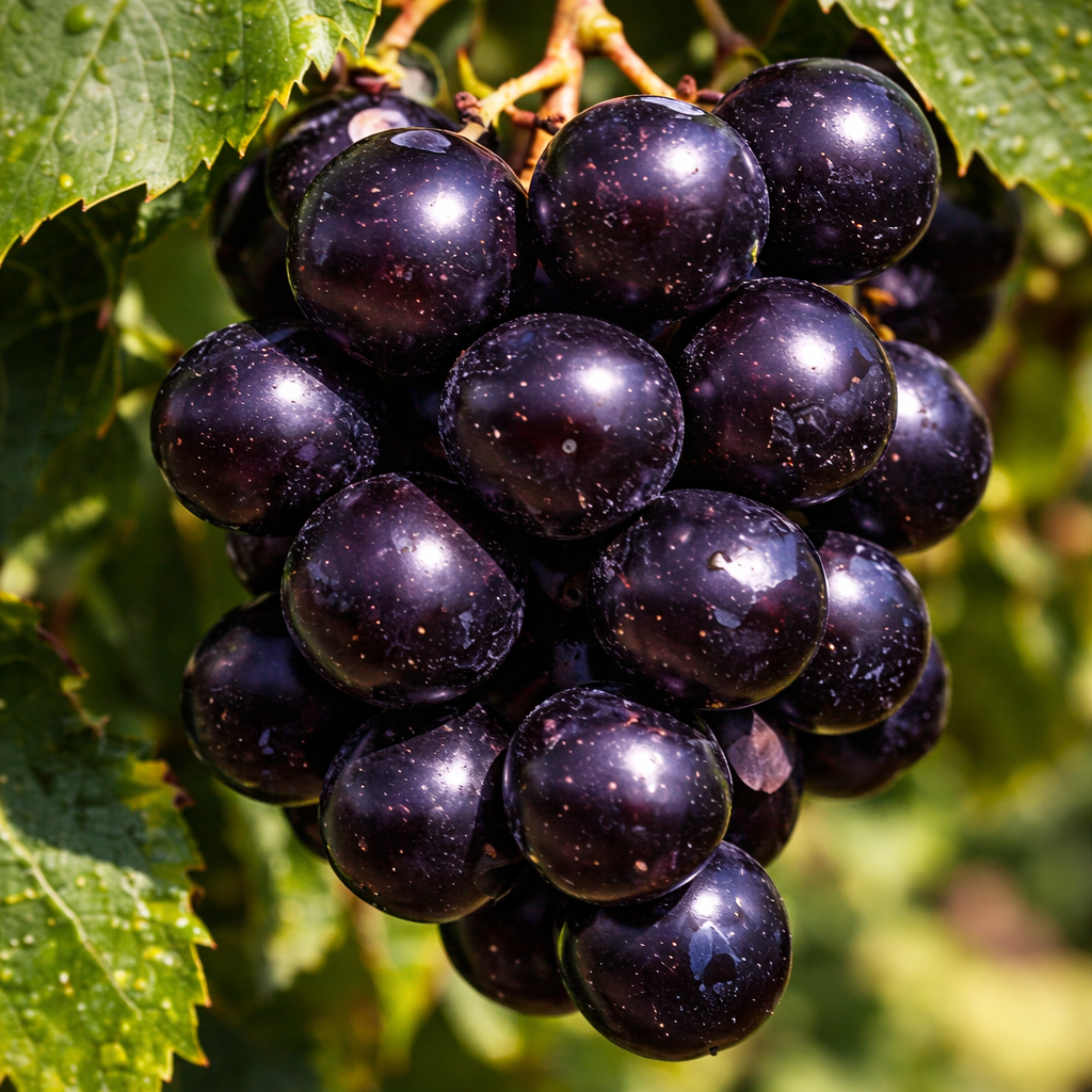 Black Fry Muscadine Grape Vine – 2-Year Bare Root Grape Plants