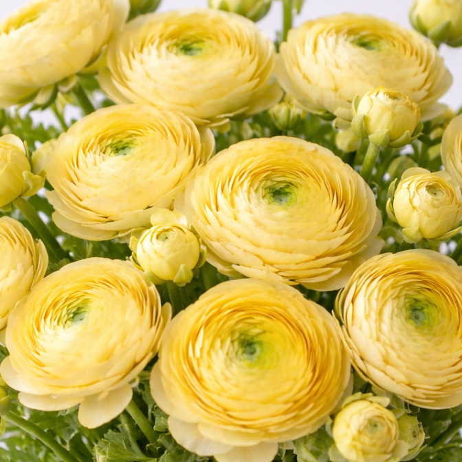 Cloni Ranunculus Yellow Ranunculus Aviv Yellow Bulbs – Spring Flowers for Garden & Cutting – H ...