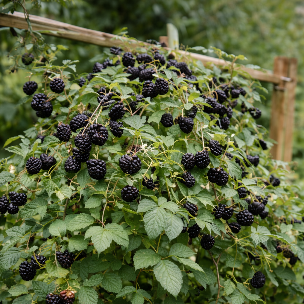 Dark Raspberry Fruit Black Raspberry Fruit Plant