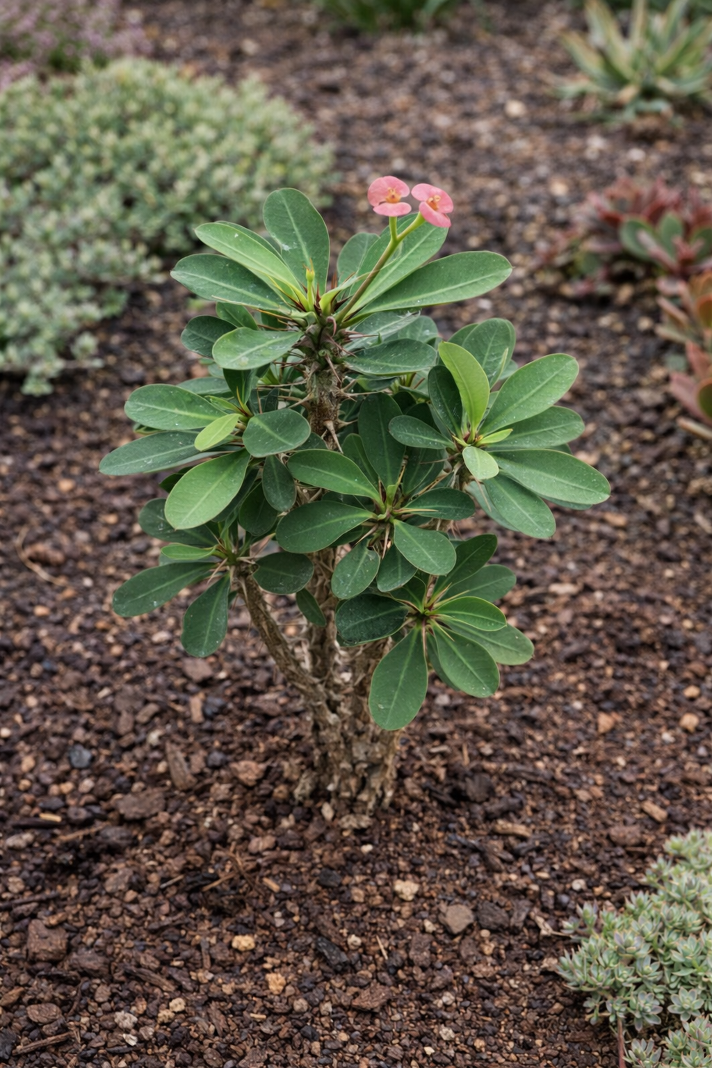 succulent with thorns and leaves Crown of Thorns (Euphorbia milii) – 2" Pot – Hardy Blooming Succulent – Hand Picked Nursery