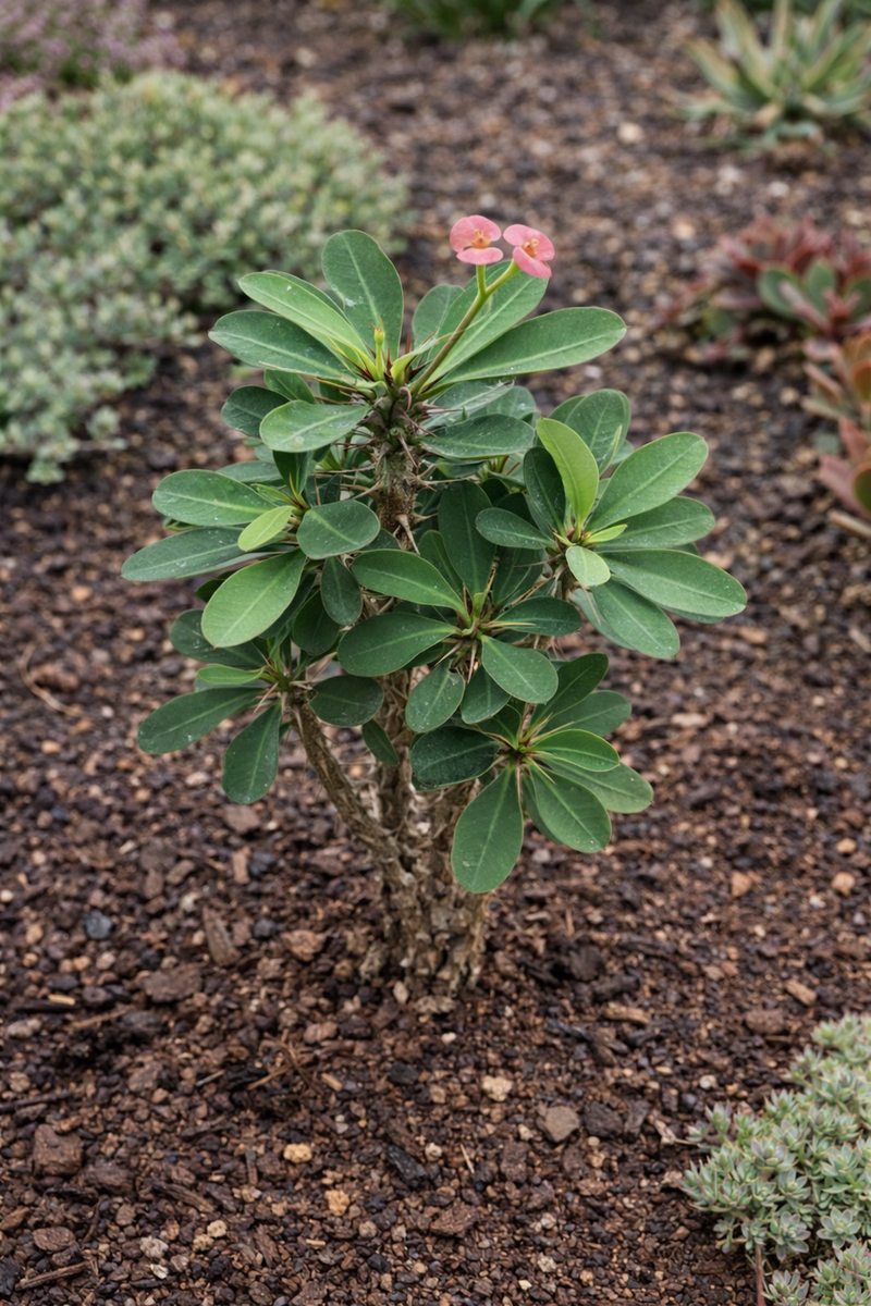 crown of thorns succulent plant Crown of Thorns (Euphorbia milii) – 2